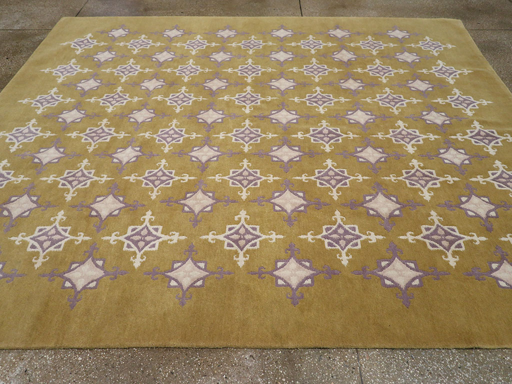 Modern Tibetan Contemporary Room Size Carpet, No.33261 - Gsblank