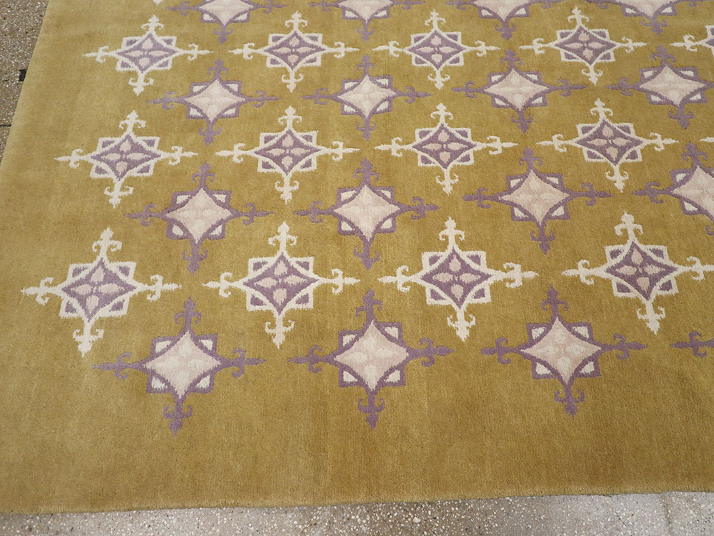 Modern Tibetan Contemporary Room Size Carpet, No.33261 - Gsblank