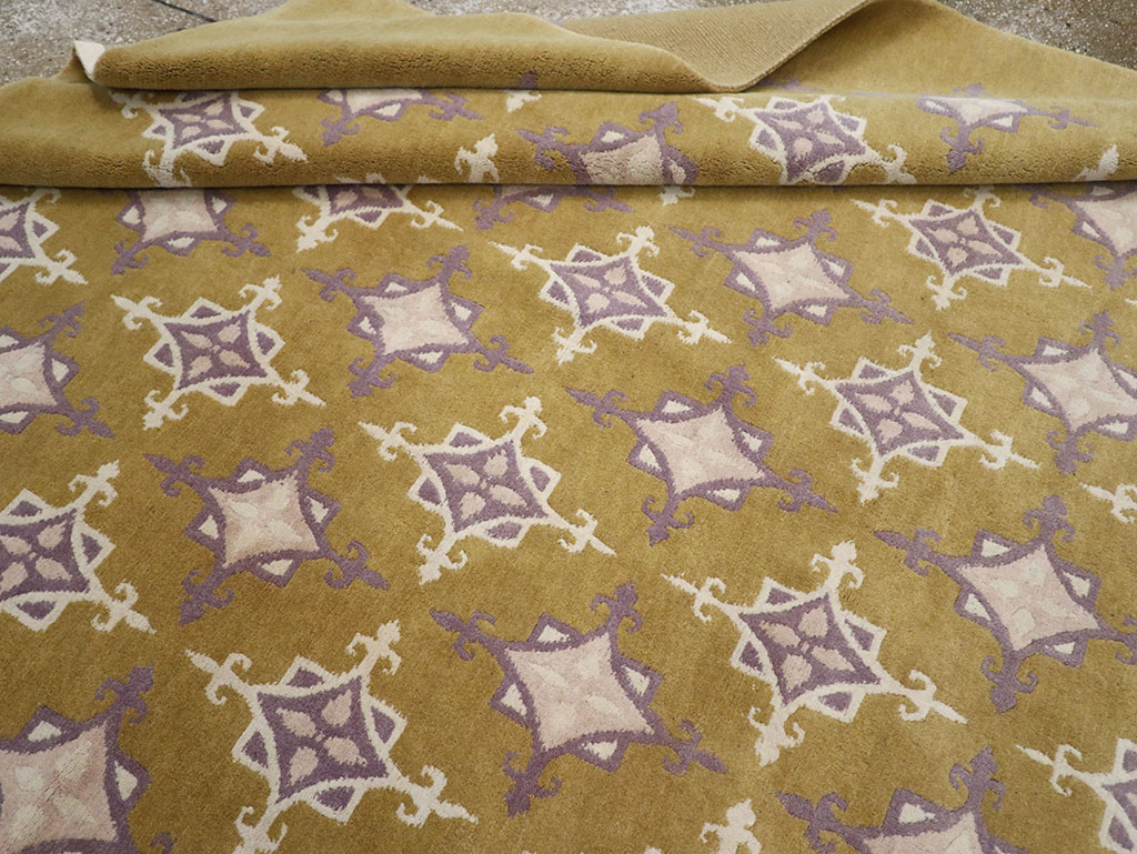 Modern Tibetan Contemporary Room Size Carpet, No.33261 - Gsblank