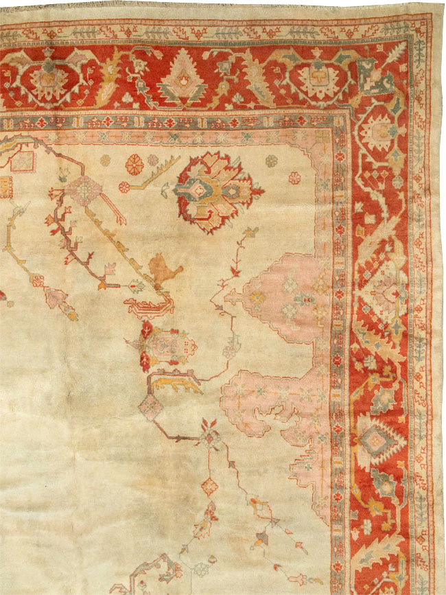 Antique Turkish Oushak Oversize Rug, No.33264 - Gsblank