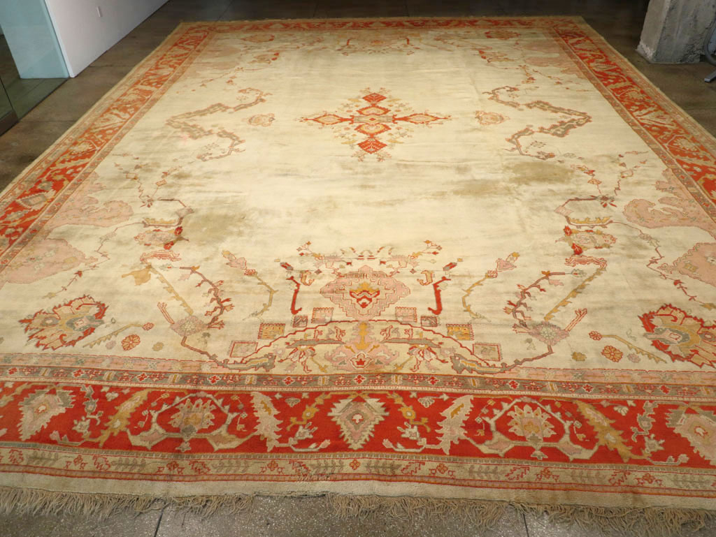 Antique Turkish Oushak Oversize Rug, No.33264 - Gsblank
