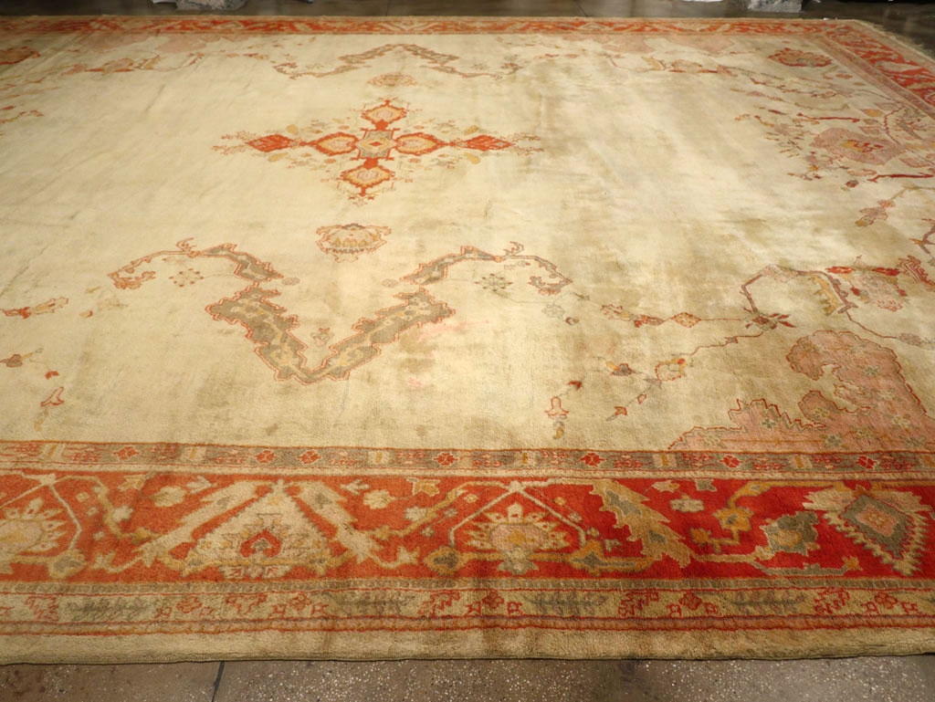 Antique Turkish Oushak Oversize Rug, No.33264 - Gsblank