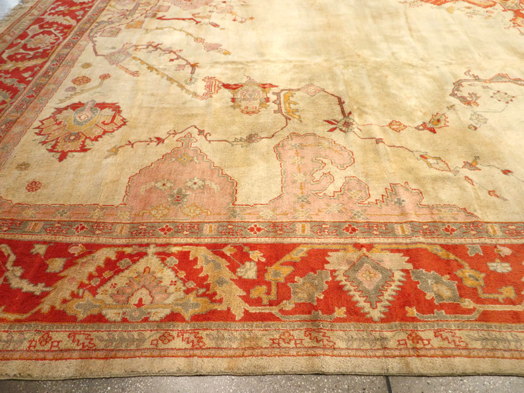 Antique Turkish Oushak Oversize Rug, No.33264 - Gsblank