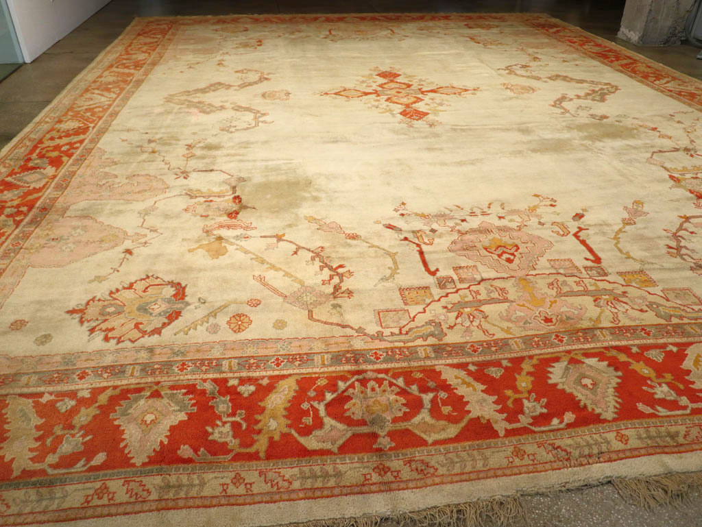 Antique Turkish Oushak Oversize Rug, No.33264 - Gsblank