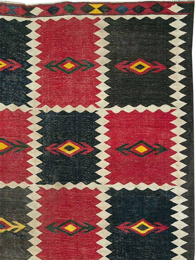 Vintage Afghan Flatweave Kilim Large Carpet, No.33270 - Gsblank