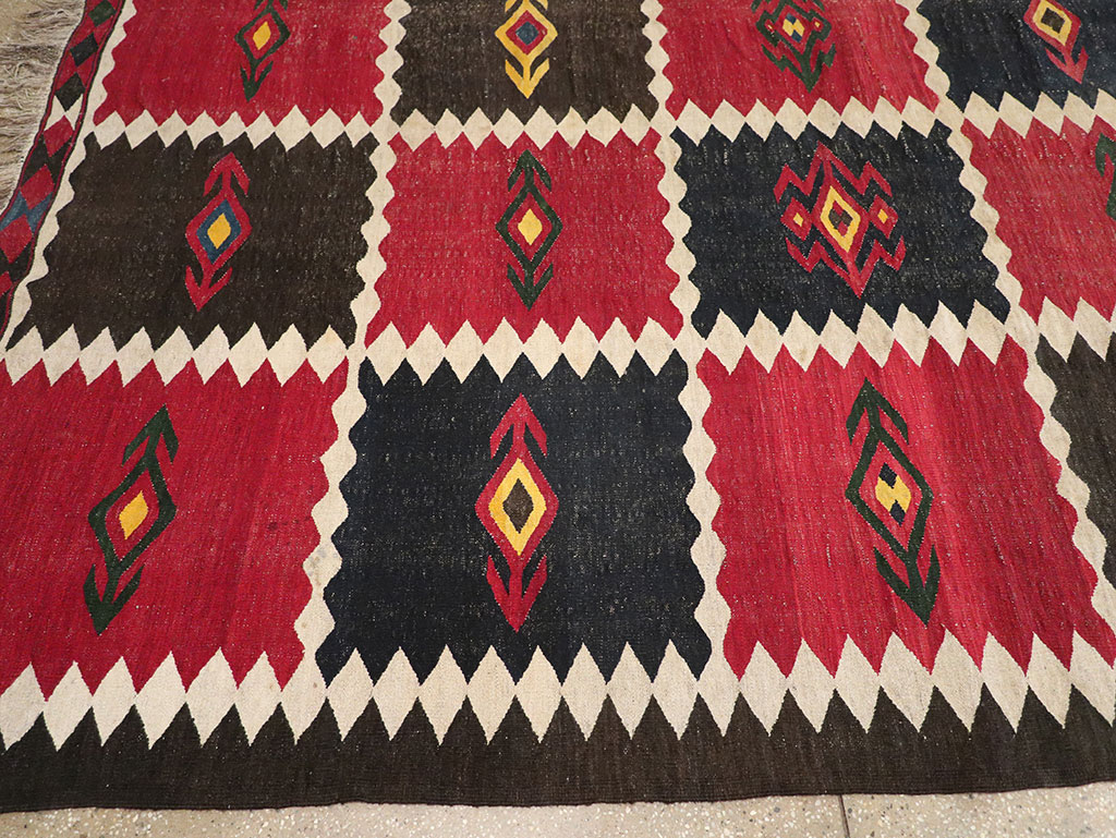 Vintage Afghan Flatweave Kilim Large Carpet, No.33270 - Gsblank