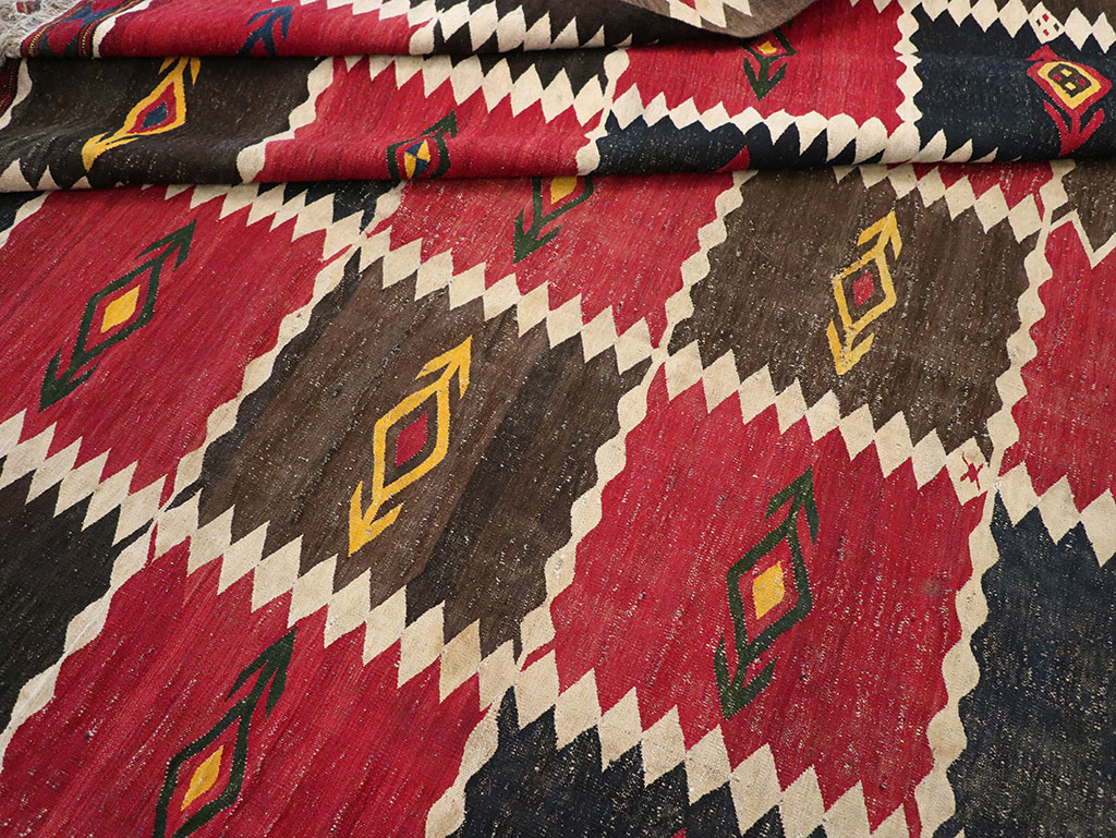 Vintage Afghan Flatweave Kilim Large Carpet, No.33270 - Gsblank