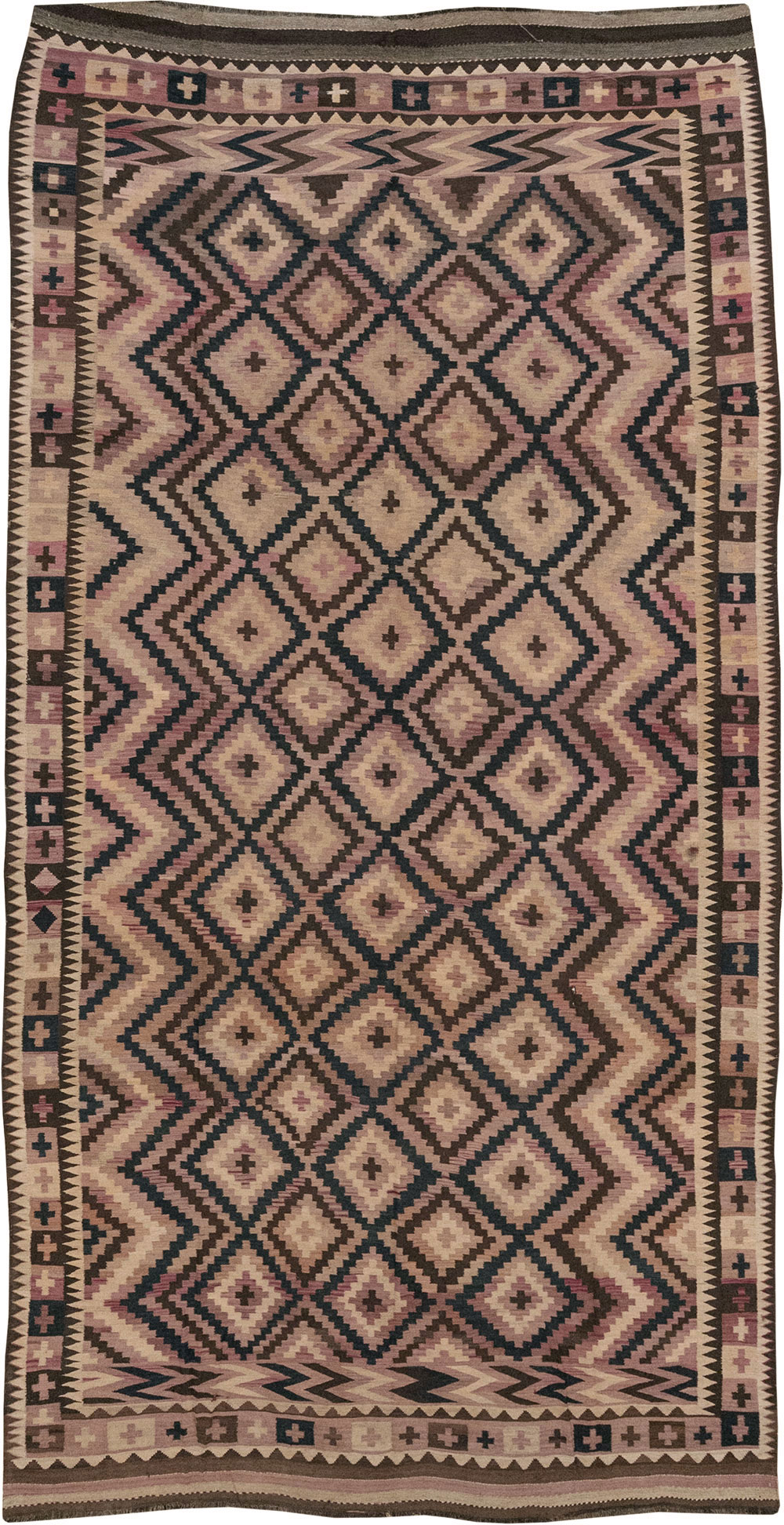 Vintage Afghan Flatweave Kilim Large Carpet, No.33271 - Gsblank