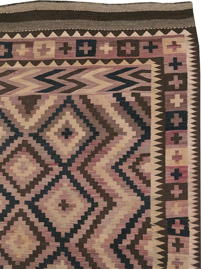 Vintage Afghan Flatweave Kilim Large Carpet, No.33271 - Gsblank
