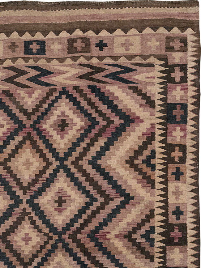 Vintage Afghan Flatweave Kilim Large Carpet, No.33271 - Gsblank