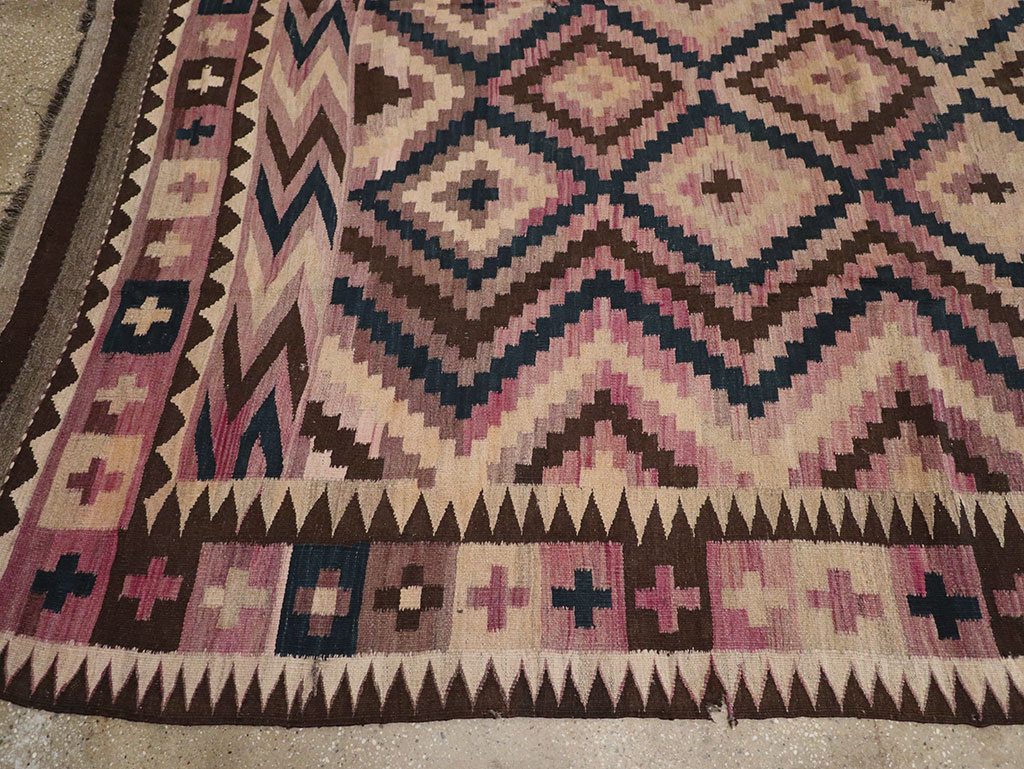 Vintage Afghan Flatweave Kilim Large Carpet, No.33271 - Gsblank