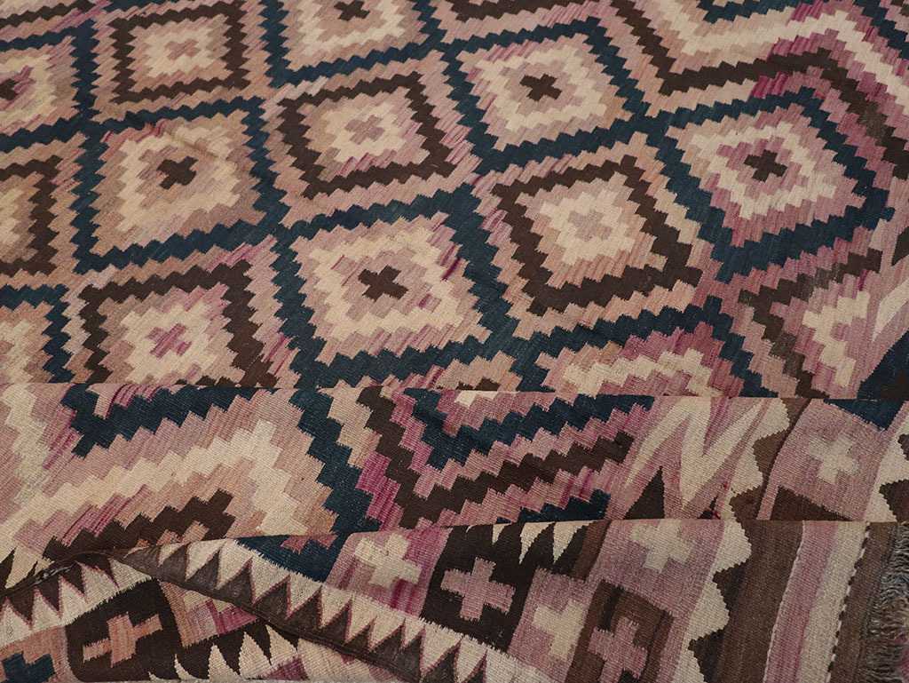 Vintage Afghan Flatweave Kilim Large Carpet, No.33271 - Gsblank