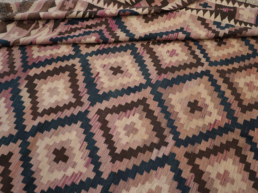 Vintage Afghan Flatweave Kilim Large Carpet, No.33271 - Gsblank