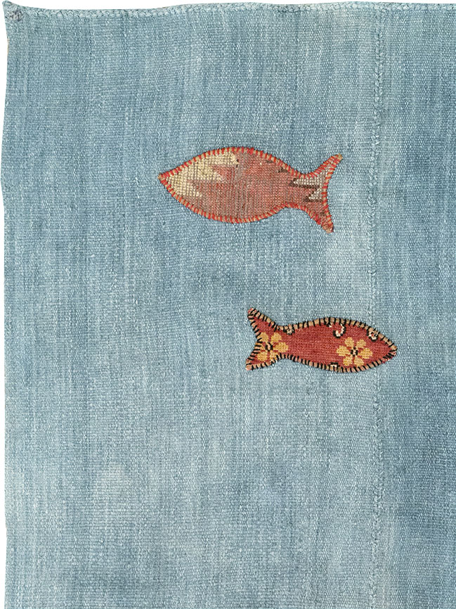 Contemporary Turkish Kilim Accent Rug, No.33272 - Gsblank