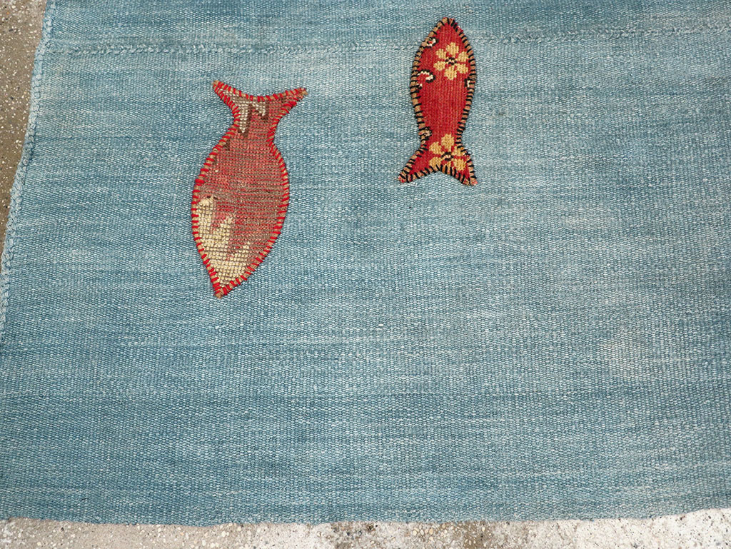 Contemporary Turkish Kilim Accent Rug, No.33272 - Gsblank