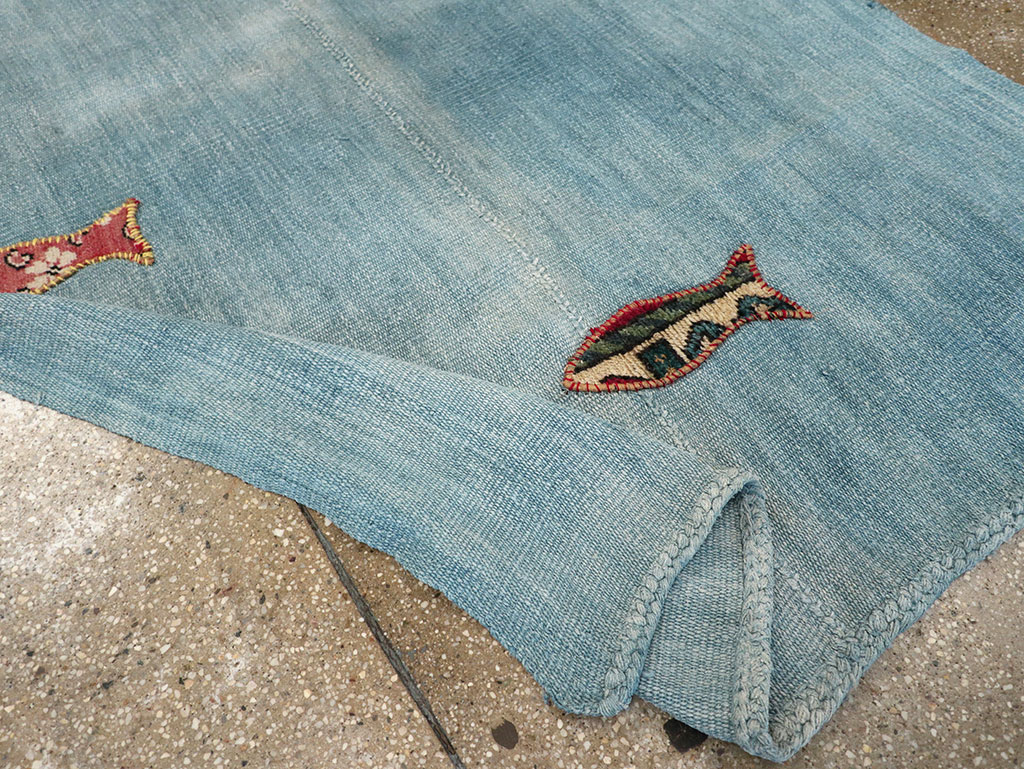 Contemporary Turkish Kilim Accent Rug, No.33272 - Gsblank