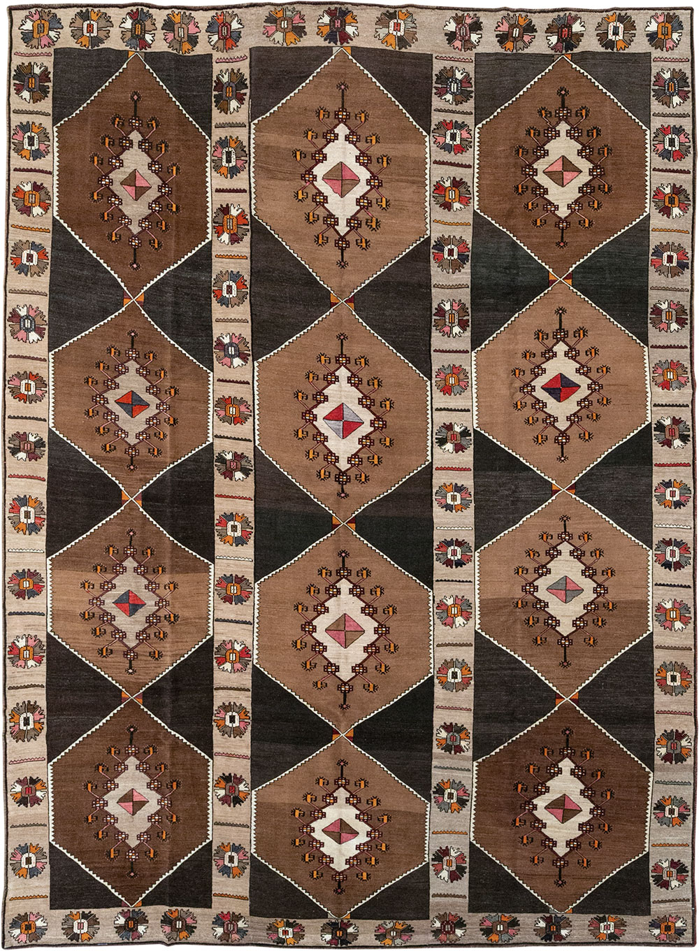 Vintage Turkish Anatolian Room Size Carpet, No.33275 - Gsblank
