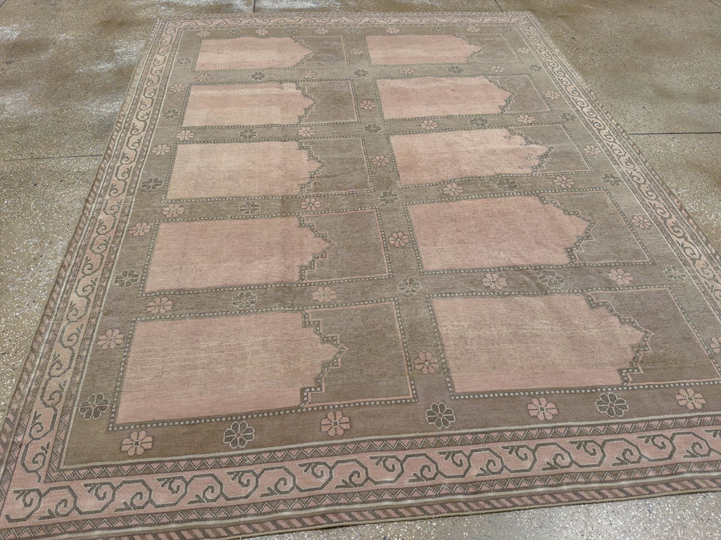 Vintage East Turkestan Khotan Accent Carpet, No.33285 - Gsblank