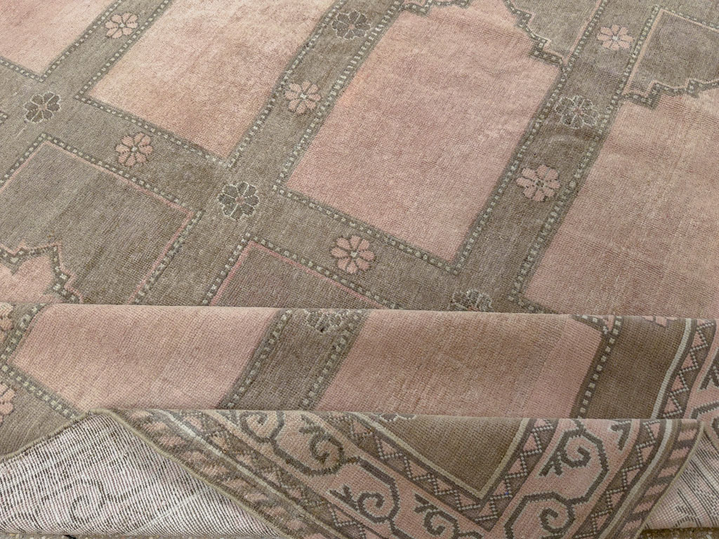 Vintage East Turkestan Khotan Accent Carpet, No.33285 - Gsblank