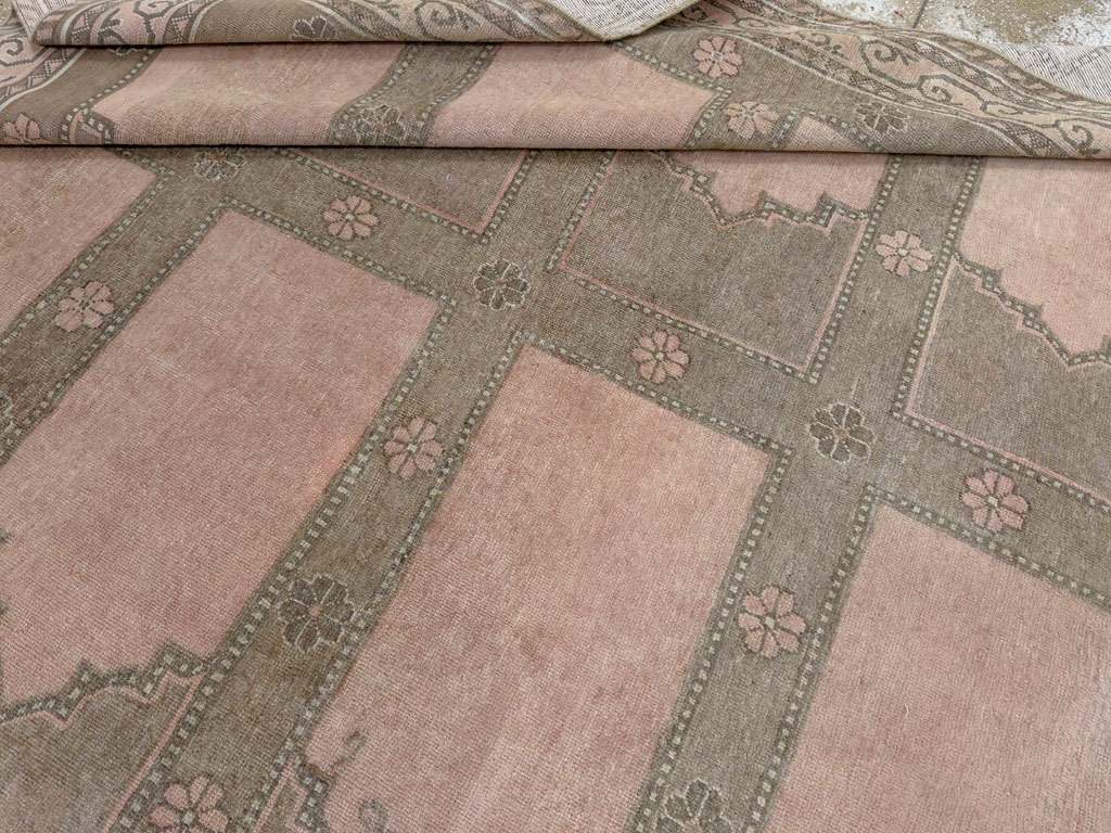 Vintage East Turkestan Khotan Accent Carpet, No.33285 - Gsblank