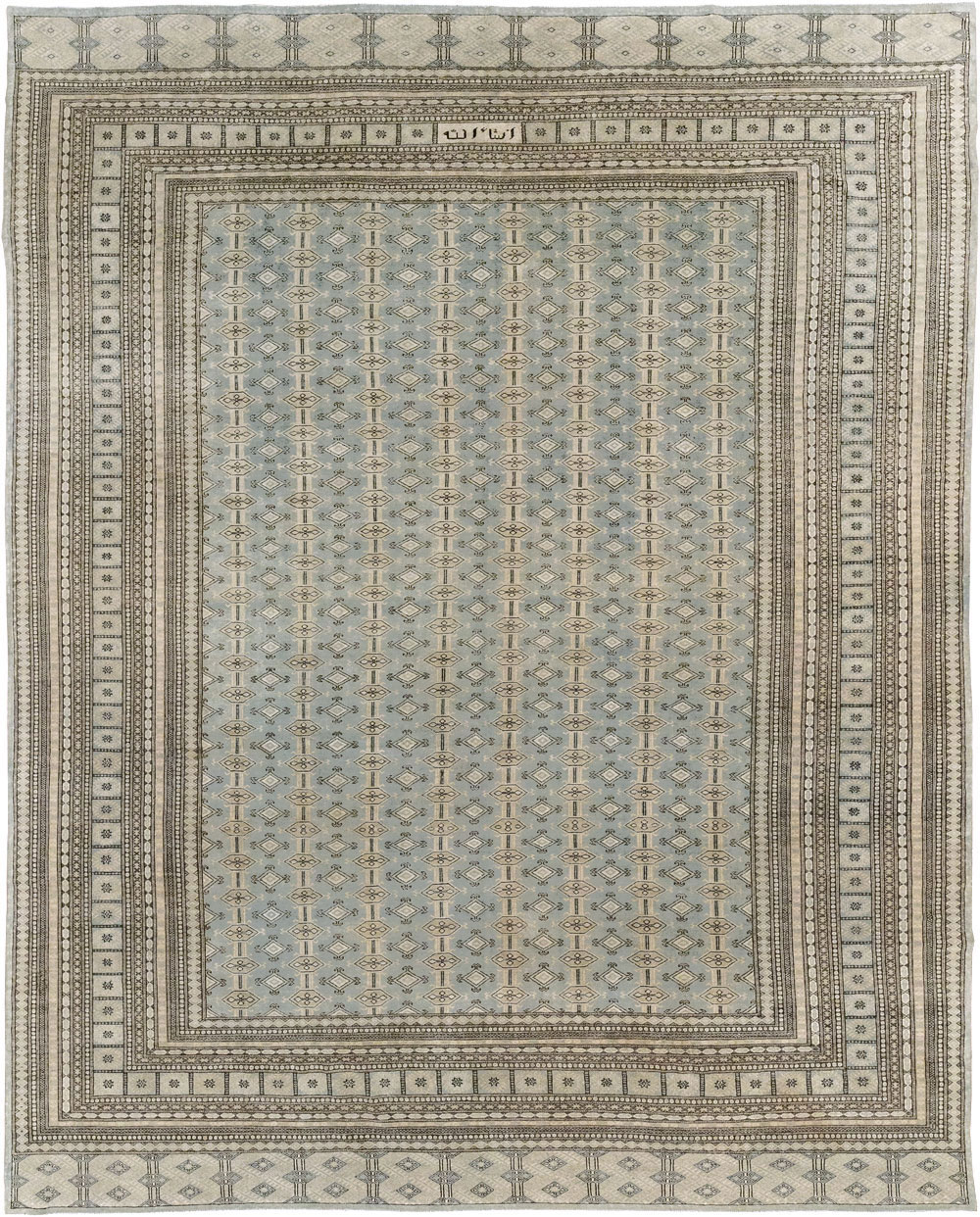 Vintage Central Asian Bokhara Room Size Carpet, No.33287 - Gsblank