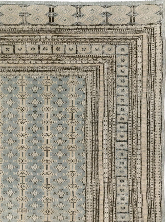 Vintage Central Asian Bokhara Room Size Carpet, No.33287 - Gsblank