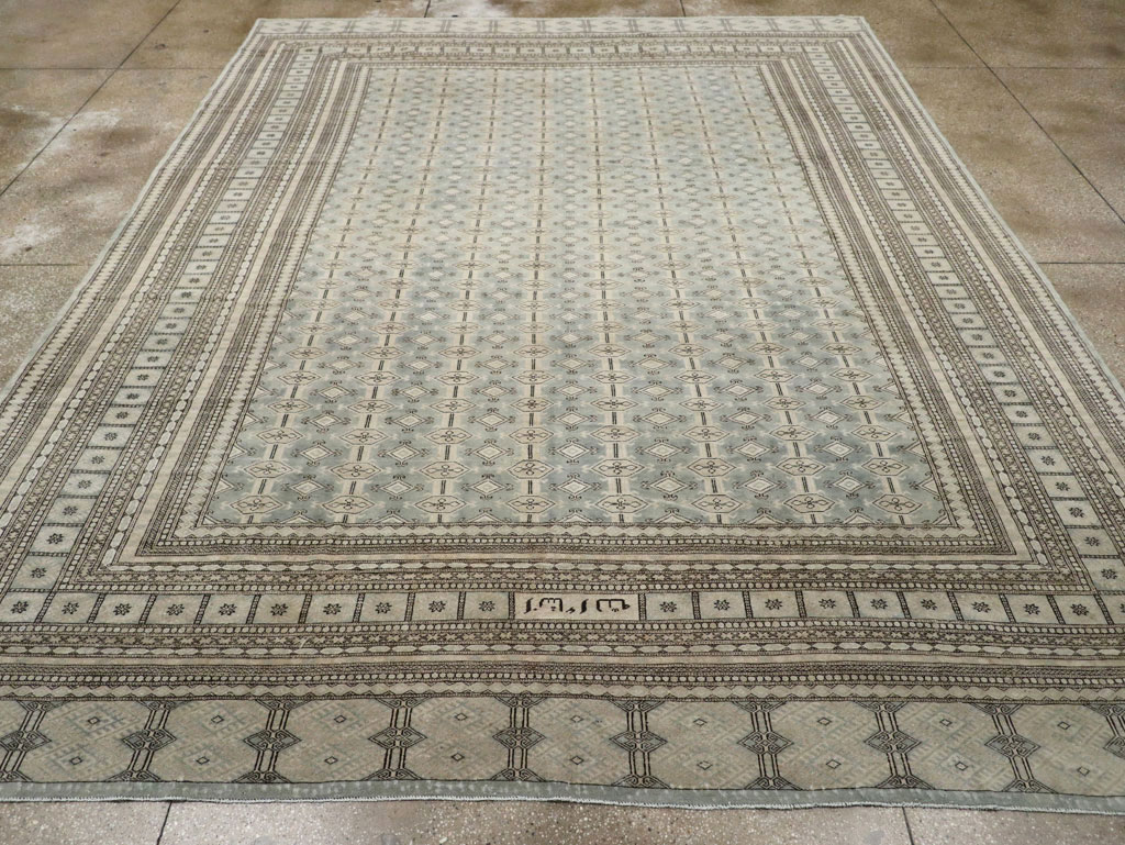 Vintage Central Asian Bokhara Room Size Carpet, No.33287 - Gsblank