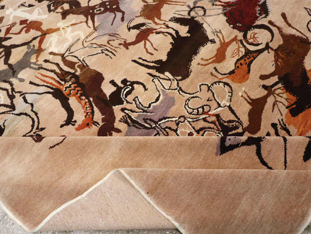 Mid-20th Century Art Deco Carpet: Caverna By Olga Fisch, No.33288 - Gsblank