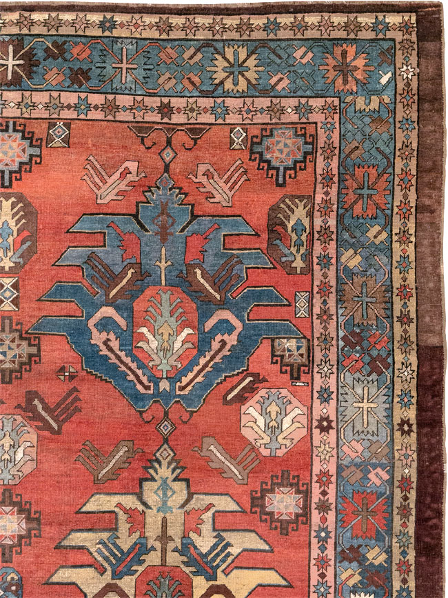 Antique Persian Bakshaish Room Size Carpet, No.33301 - Gsblank
