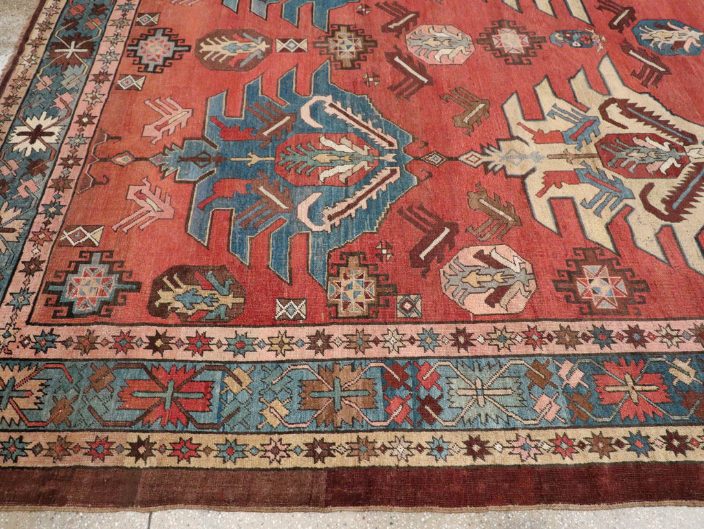 Antique Persian Bakshaish Room Size Carpet, No.33301 - Gsblank
