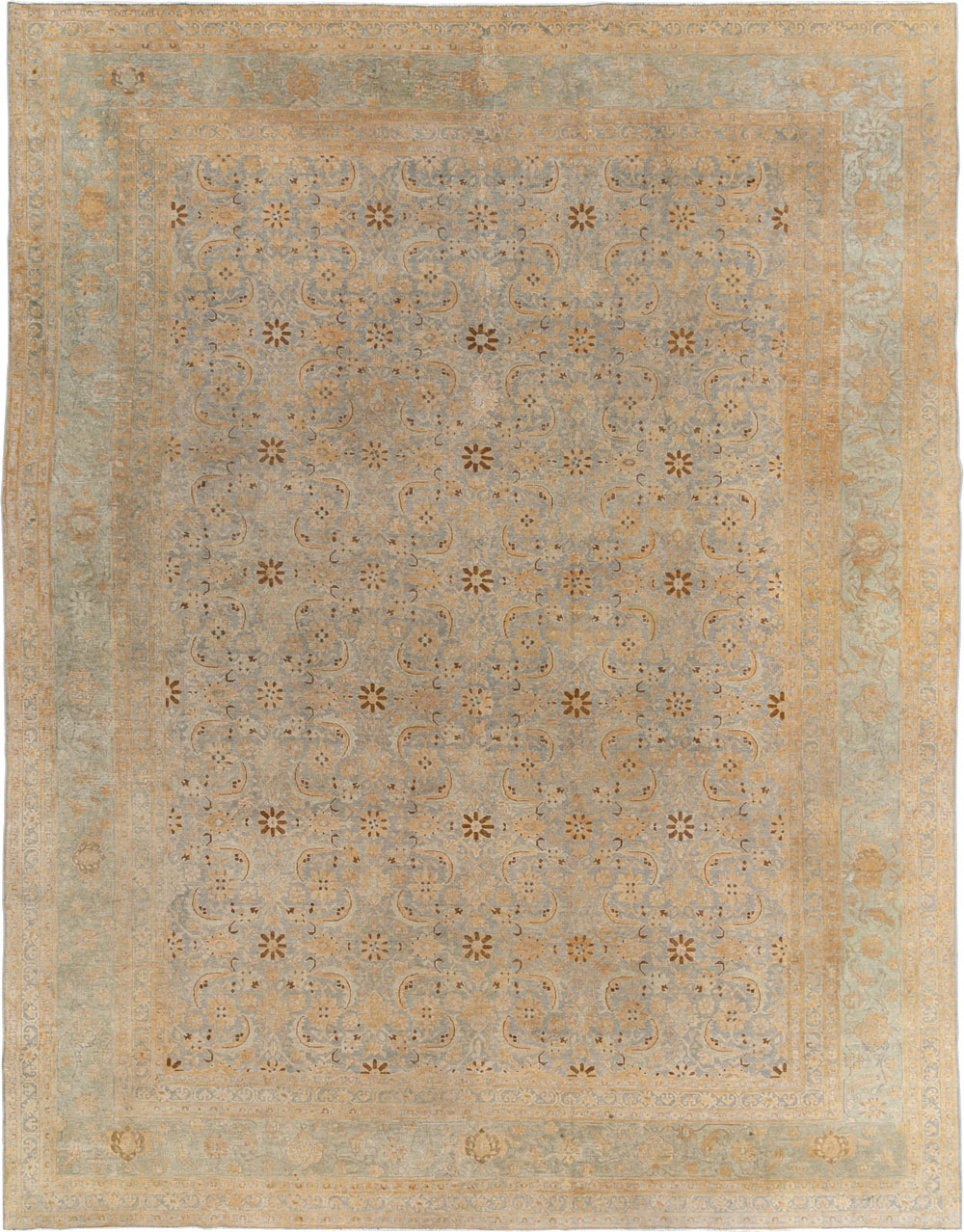 Antique Persian Tabriz Room Size Carpet, No.33312 - Gsblank