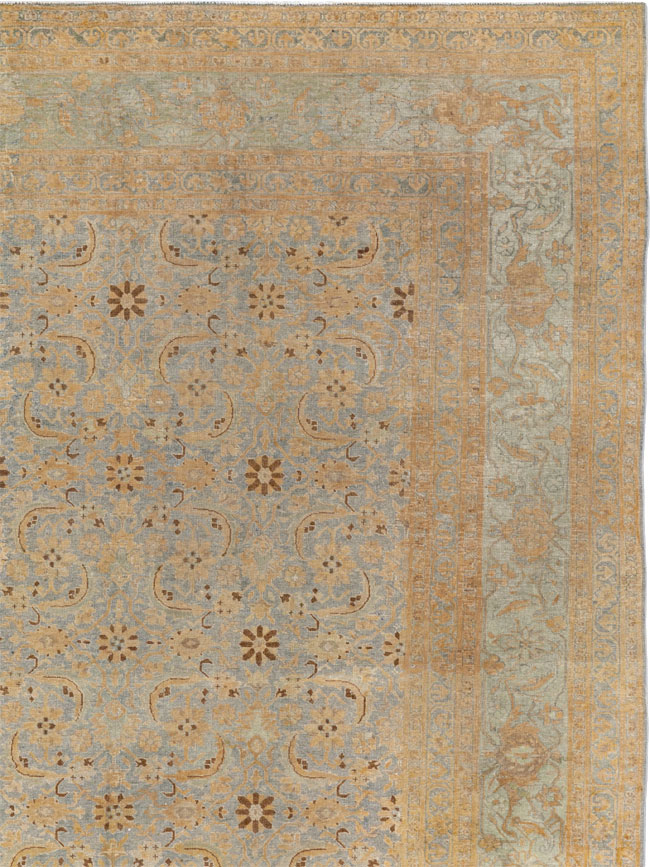 Antique Persian Tabriz Room Size Carpet, No.33312 - Gsblank
