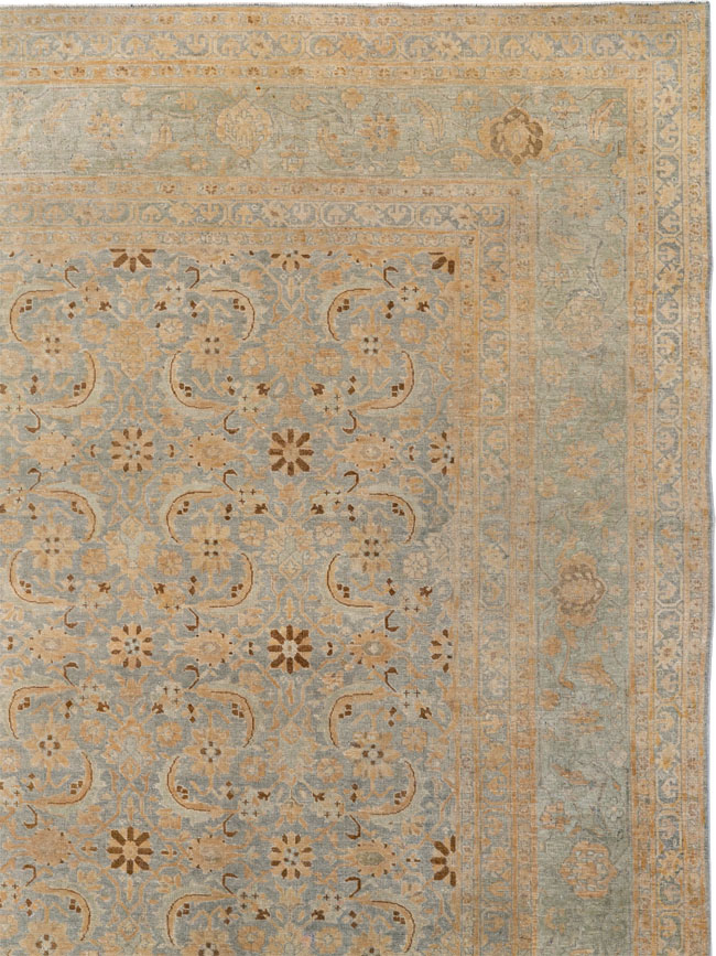 Antique Persian Tabriz Room Size Carpet, No.33312 - Gsblank