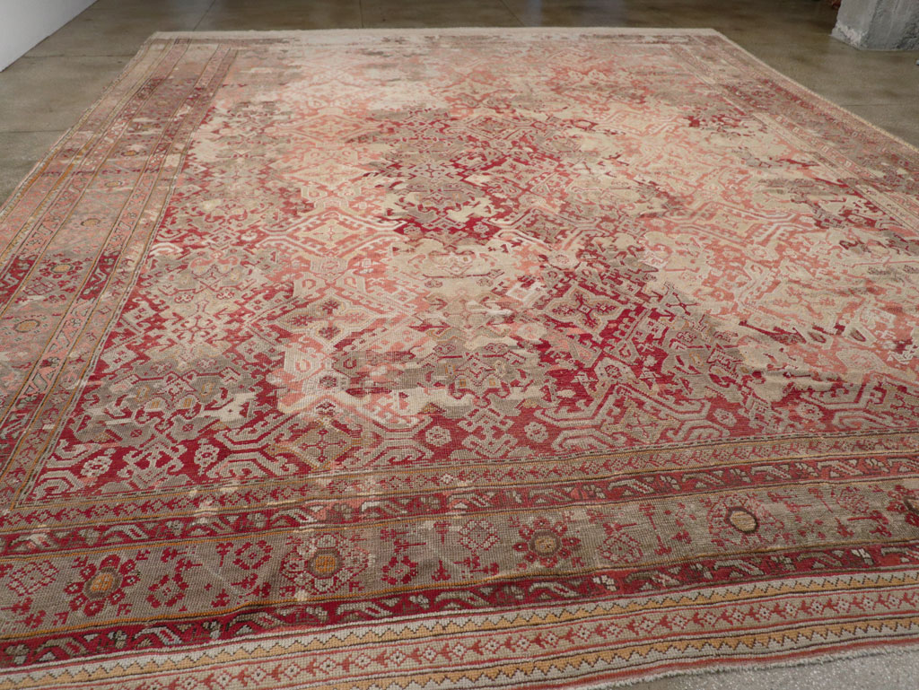 Antique Turkish Oushak Oversize Carpet, No.33315 - Gsblank