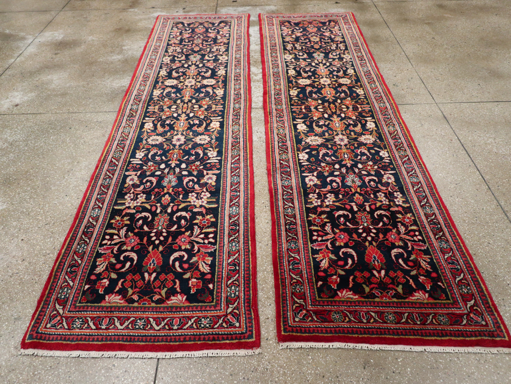 Vintage Persian Sarouk Runner (Pair: 1 of 2), No.33316 - Gsblank