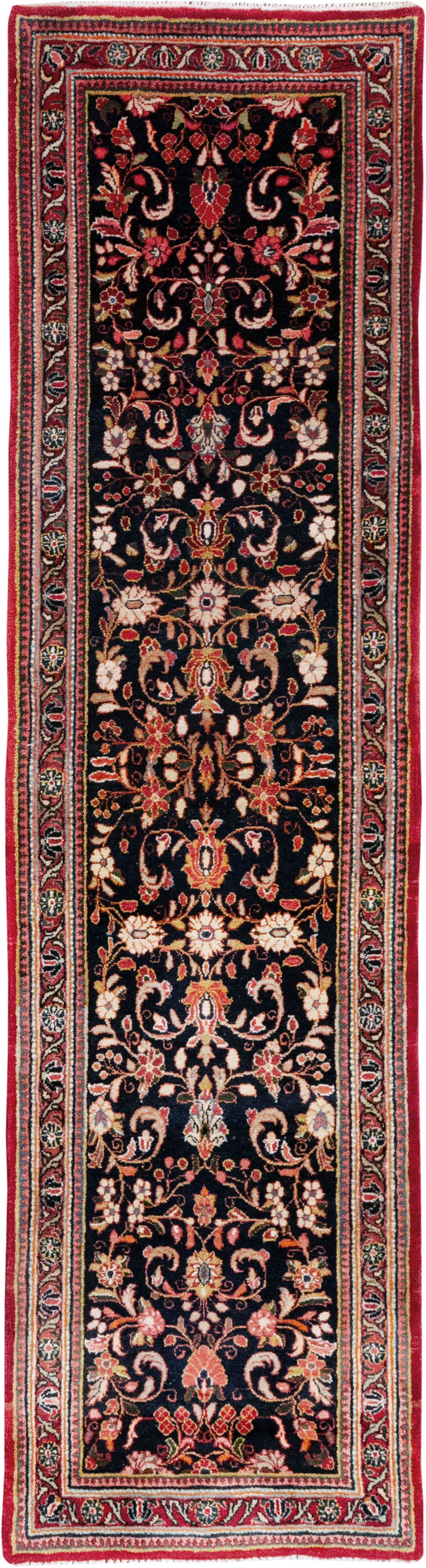 Vintage Persian Sarouk Runner (Pair: 2 of 2), No.33317 - Gsblank