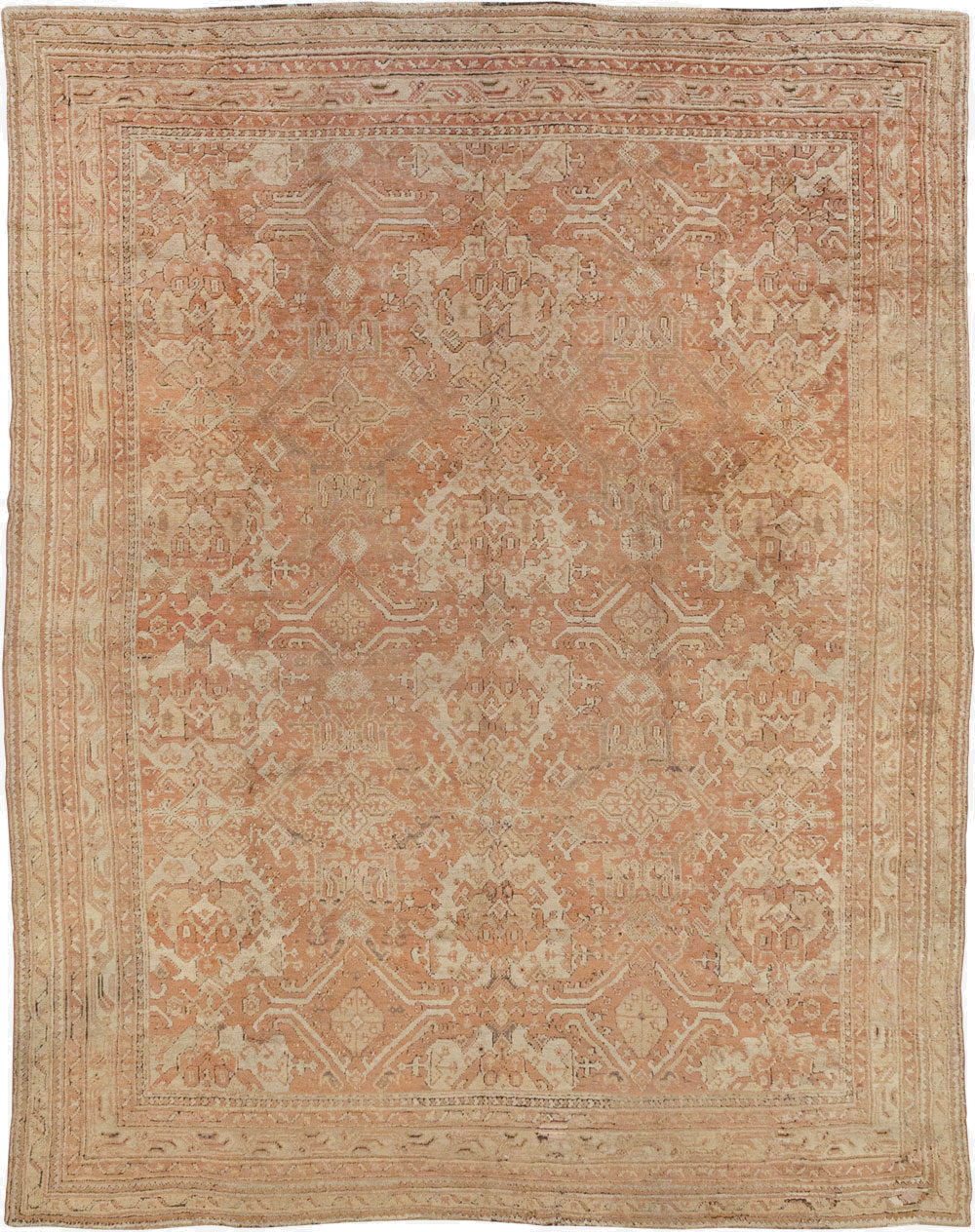 Antique Turkish Oushak Large Room Size Carpet, No.33318 - Gsblank