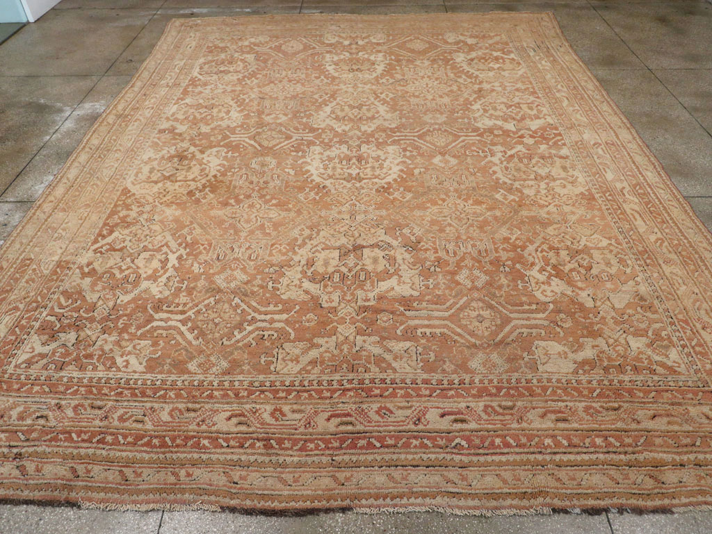 Antique Turkish Oushak Large Room Size Carpet, No.33318 - Gsblank