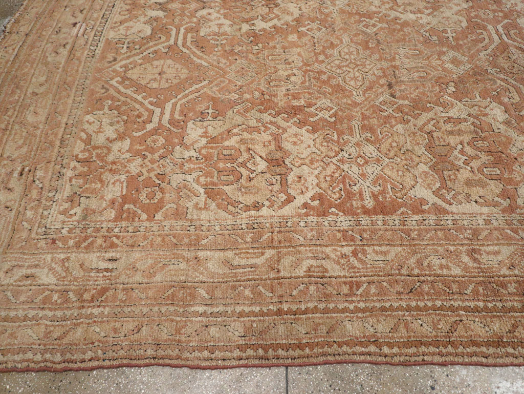 Antique Turkish Oushak Large Room Size Carpet, No.33318 - Gsblank
