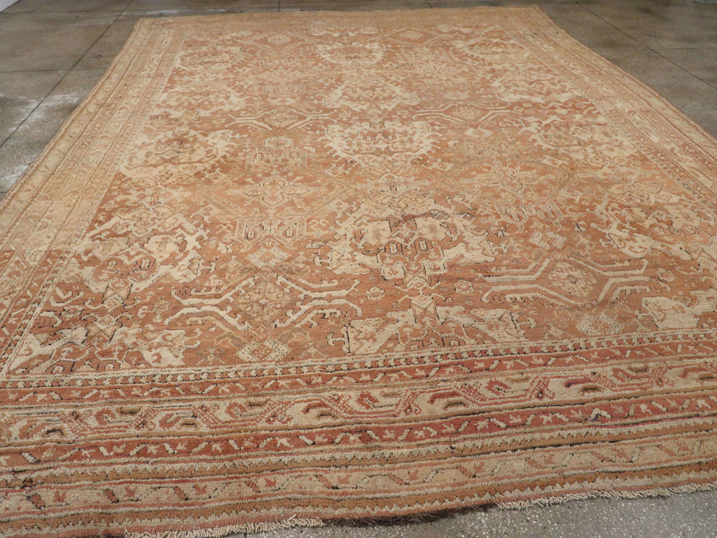 Antique Turkish Oushak Large Room Size Carpet, No.33318 - Gsblank
