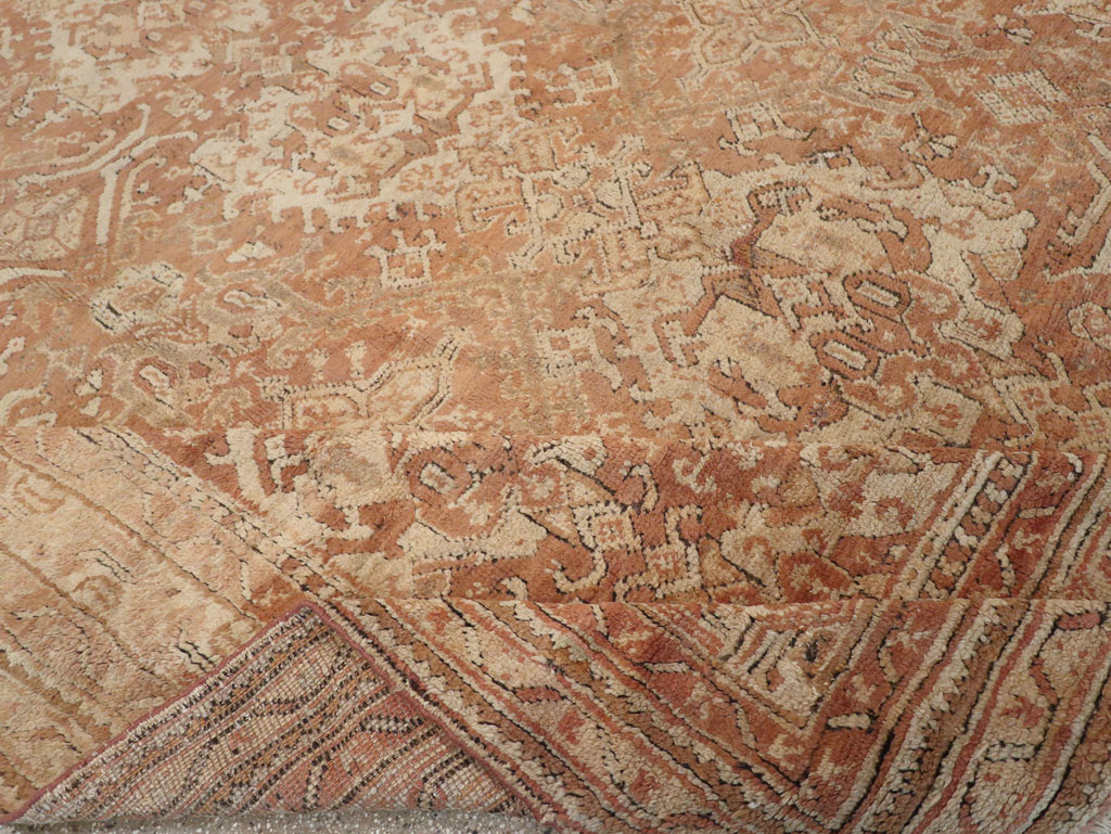 Antique Turkish Oushak Large Room Size Carpet, No.33318 - Gsblank