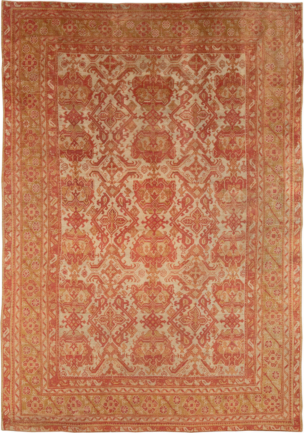 Antique Turkish Oushak Large Carpet, No.33320 - Gsblank