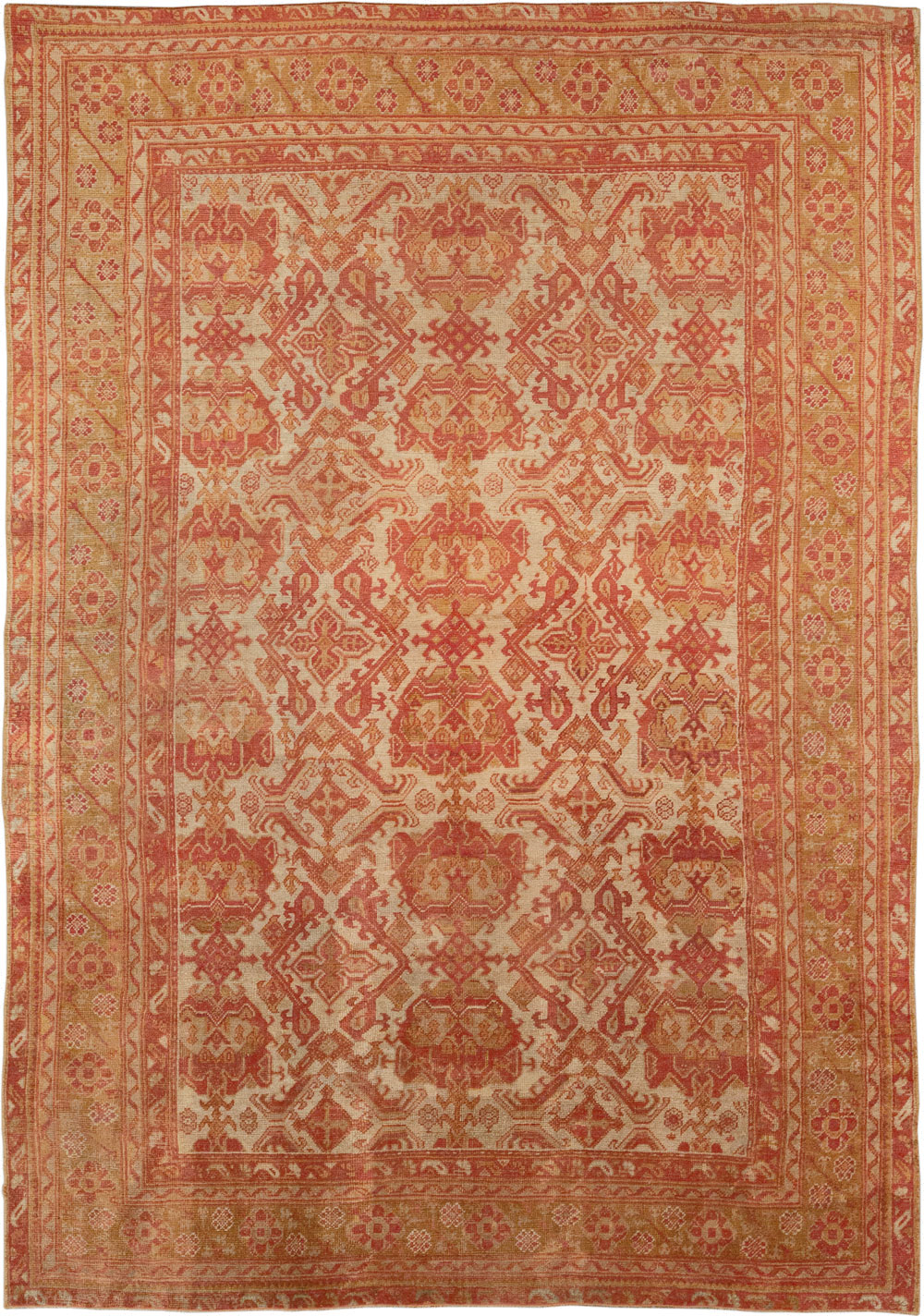 Antique Turkish Oushak Large Carpet, No.33320 - Gsblank