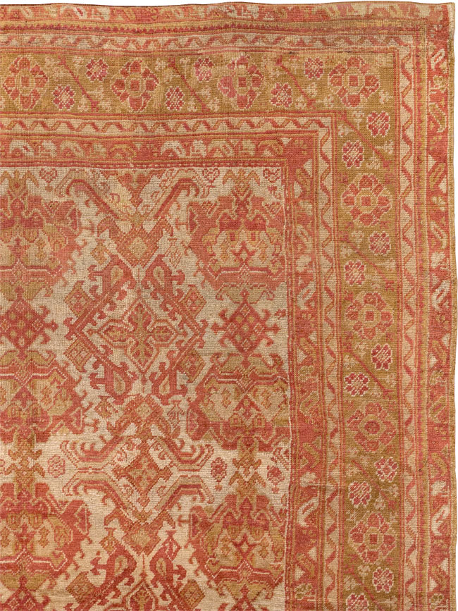 Antique Turkish Oushak Large Carpet, No.33320 - Gsblank