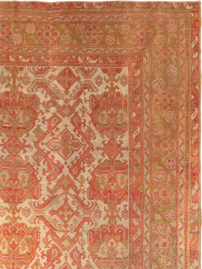 Antique Turkish Oushak Large Carpet, No.33320 - Gsblank