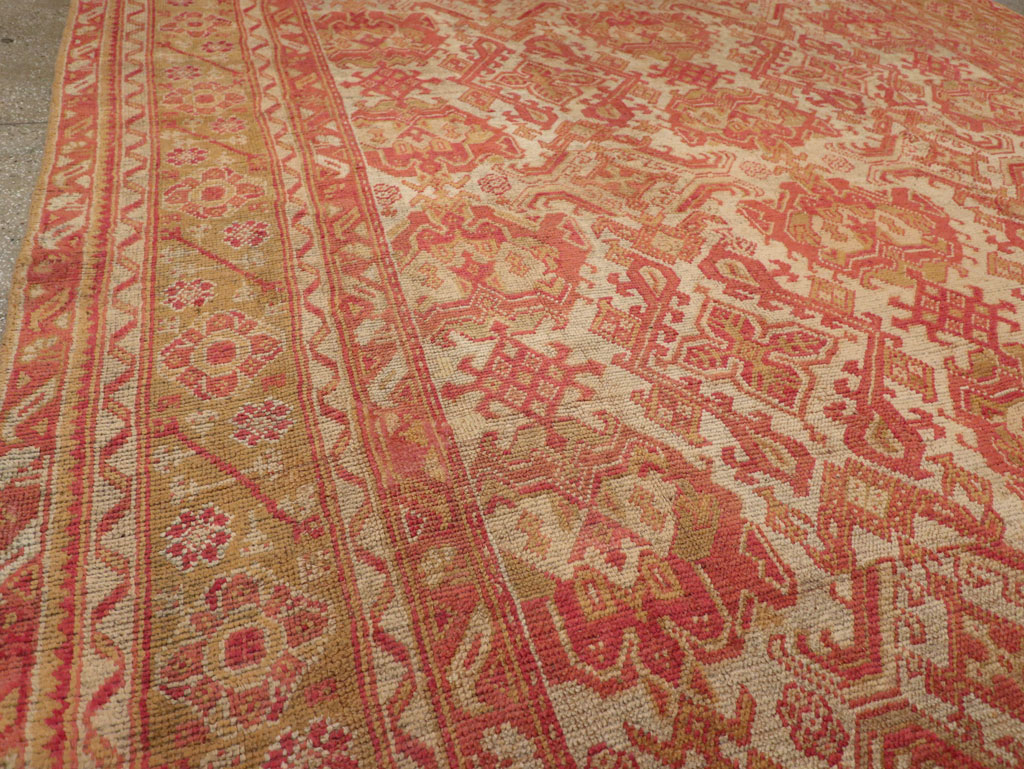 Antique Turkish Oushak Large Carpet, No.33320 - Gsblank