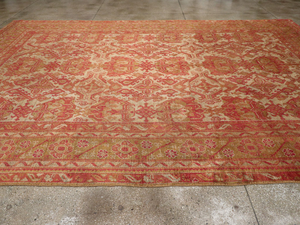 Antique Turkish Oushak Large Carpet, No.33320 - Gsblank