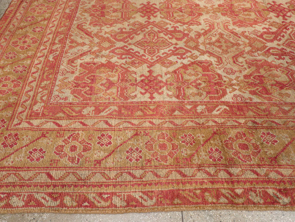 Antique Turkish Oushak Large Carpet, No.33320 - Gsblank