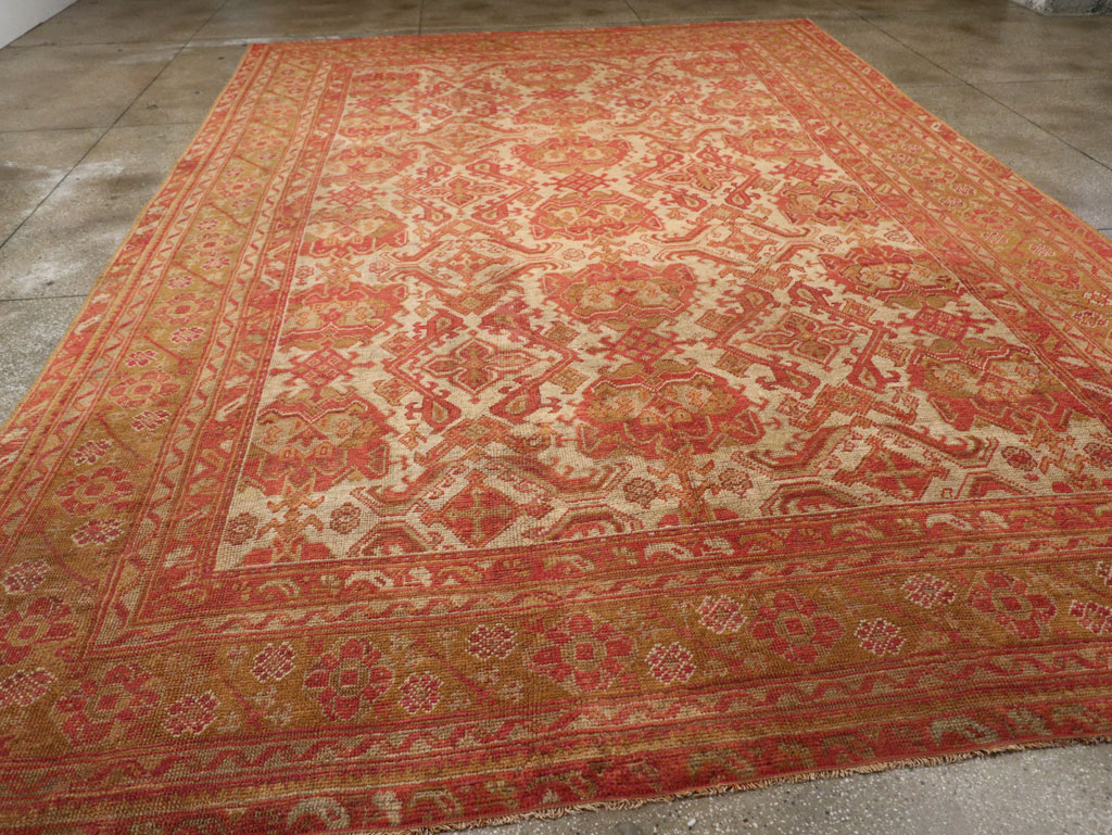 Antique Turkish Oushak Large Carpet, No.33320 - Gsblank