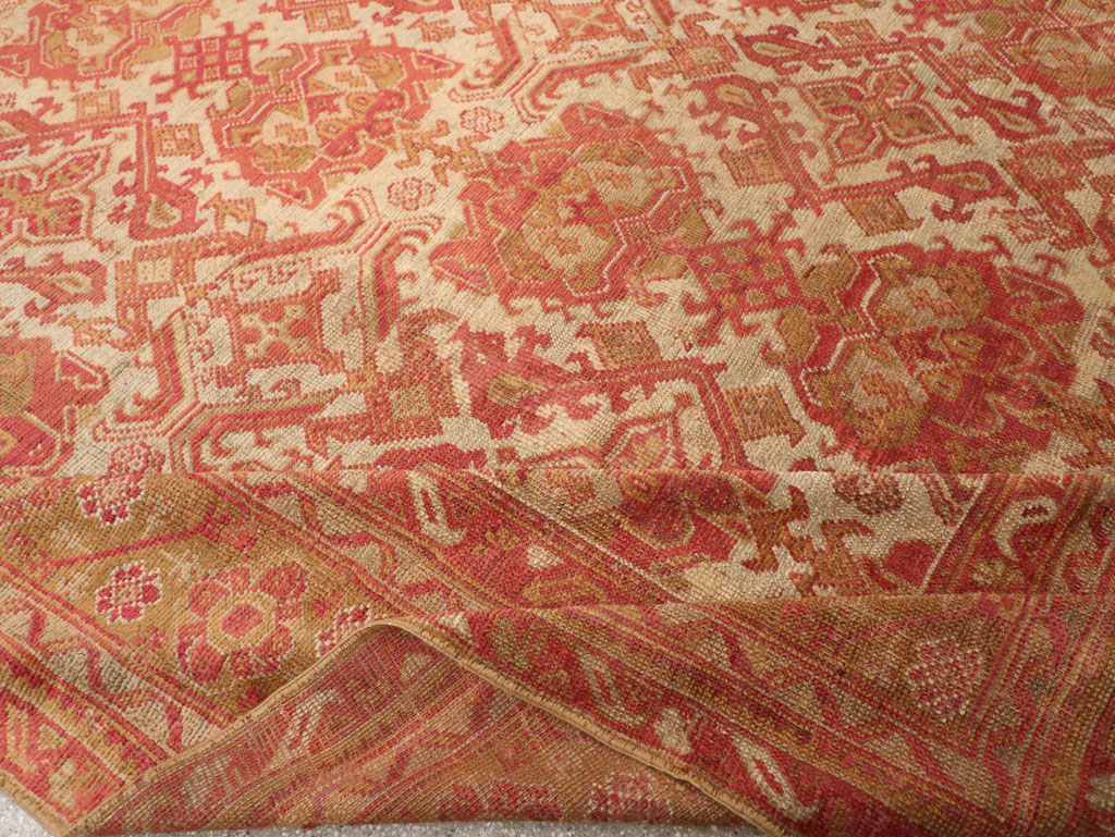 Antique Turkish Oushak Large Carpet, No.33320 - Gsblank
